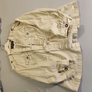 Torrid twill peplum jacket